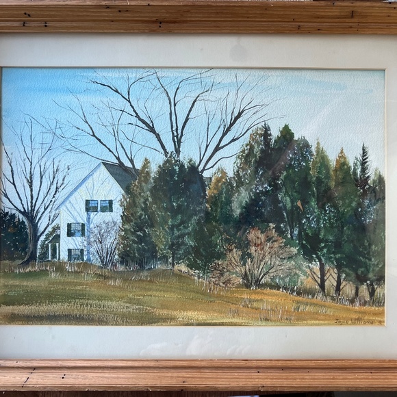 Appraised at $400 signed by Joyce Williams original watercolor painting